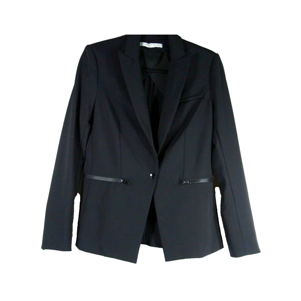 Veronica Beard 10 Iconic Scuba $645 Dickey Blazer Bi Stetch Jacket Black - Picture 3 of 10